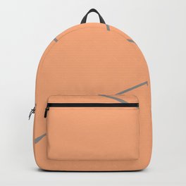 Orange and Silver Lines Backpack | Texture, Graphicdesign, Hey There You, Summer, Gold, Minimal, Abstract, Graphic, Cool, Girly 