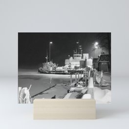 "Docks at Night" Mini Art Print
