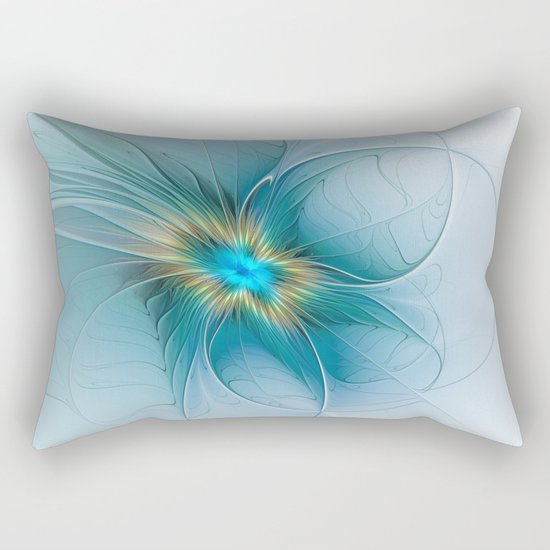 The little Beauty, Abstract Fractal Art Rectangular Pillow