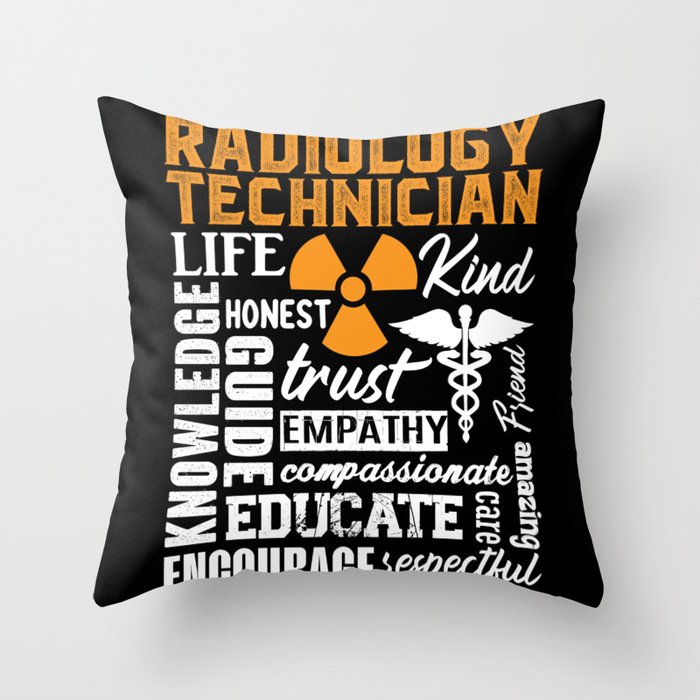 Radiology Technician Rad Tech Technologist Xray Throw Pillow