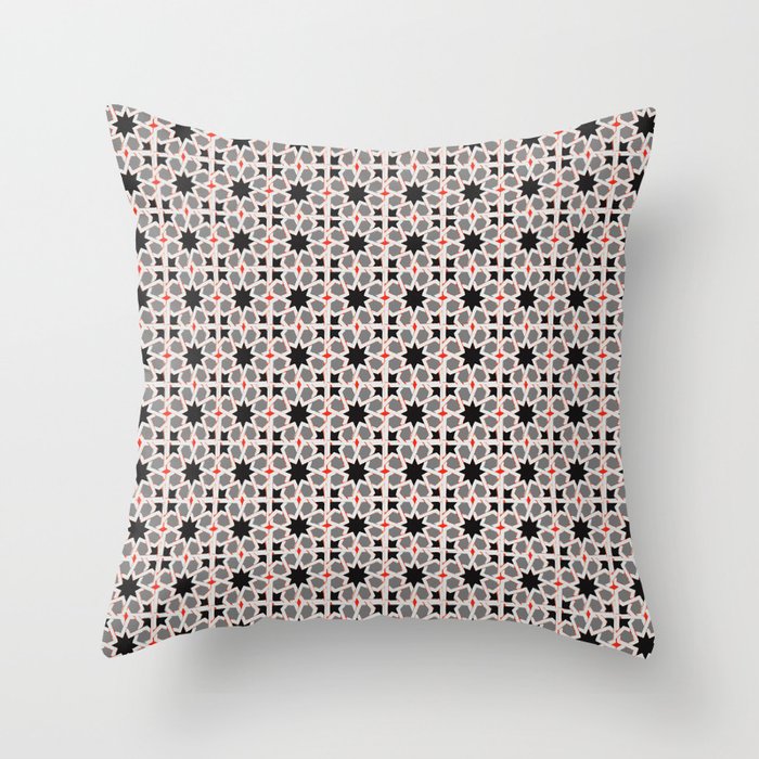 Azulejo, Geometric Pattern Throw Pillow