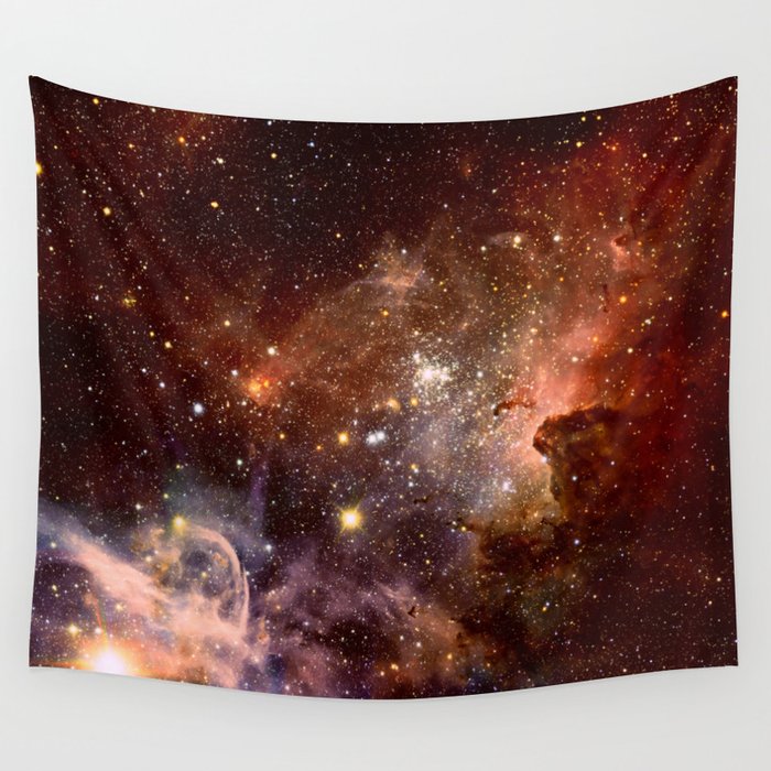 Carina Nebula Earth Tones Wall Tapestry