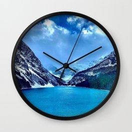 Mountain Lake. Wall Clock