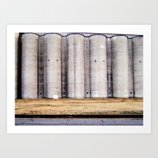 Grain Mills Art Print