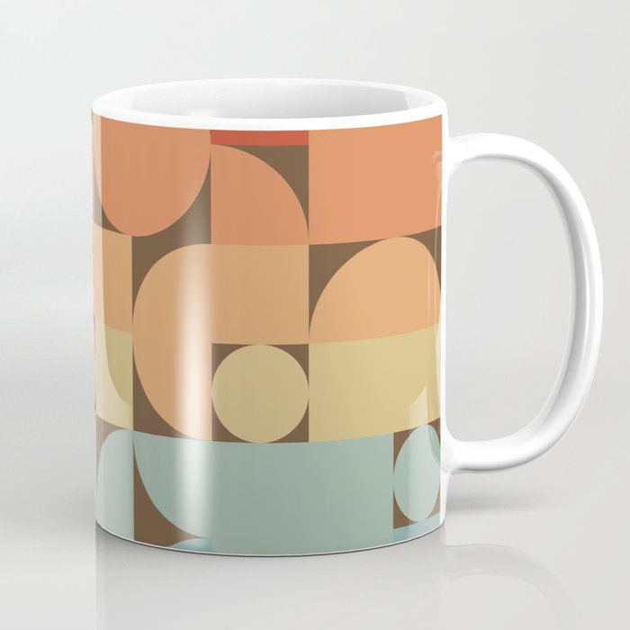 Retro Geometric Abstract Art 70s 2 Coffee Mug