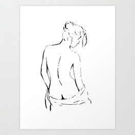 Nude 4 Art Print