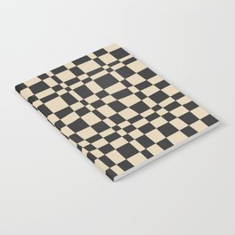 Checkered pattern (soft black) Notebook