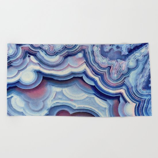 Agate lace Beach Towel