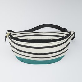Teal x Stripes Fanny Pack