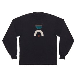 Abstract Geometric 04, Scandinavian Digitial Shapes Long Sleeve T-shirt