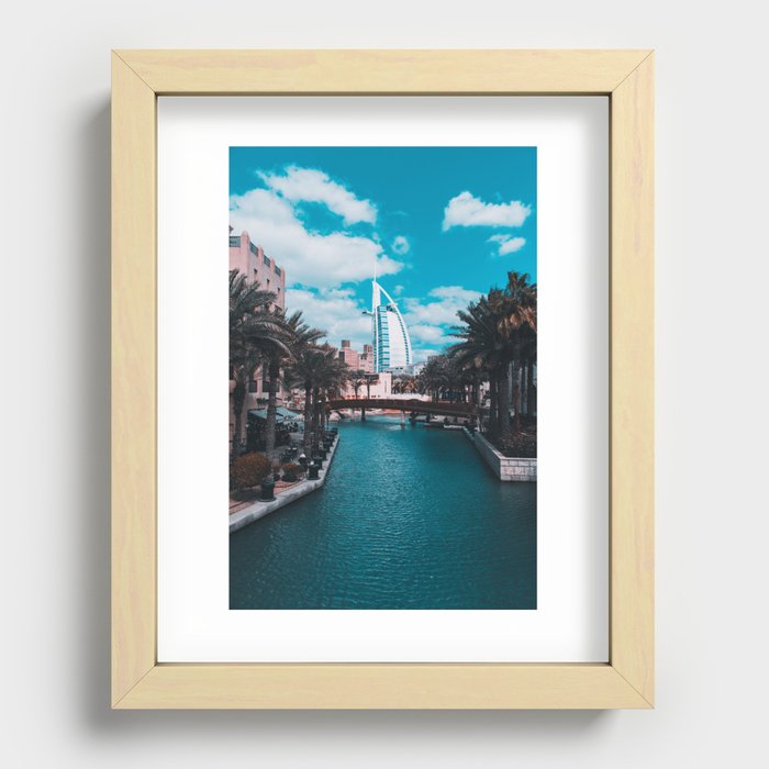 Burj Al Arab | UAE United Arab Emirates | City souk digital photo print | asia travel photography Recessed Framed Print