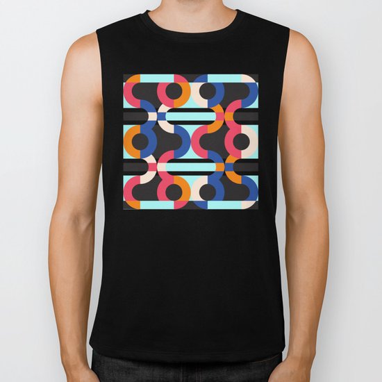 Geometric#17 Biker Tank