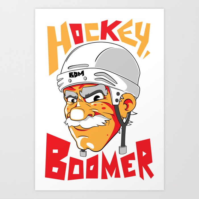 Hockey, Boomer Art Print
