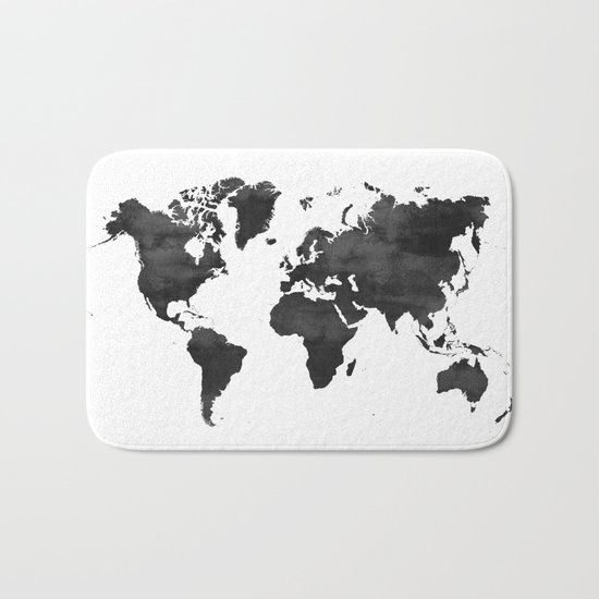 WORLD MAP Bath Mat