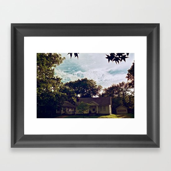 Clouds of Lawrence, Kansas Framed Art Print