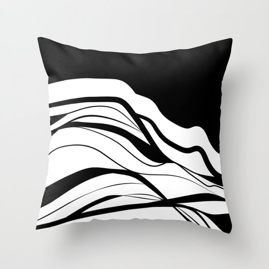 Black & white / minimalist Throw Pillow