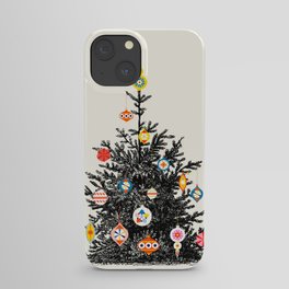 Retro Decorated Christmas Tree iPhone Case
