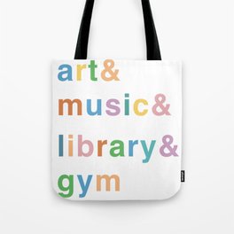 art music library gym 3 Tote Bag