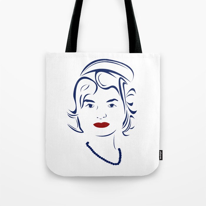Jackie Kennedy - Hairography Jackie O Tote Bag by amejean