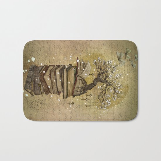 Knowledge is the key Bath Mat