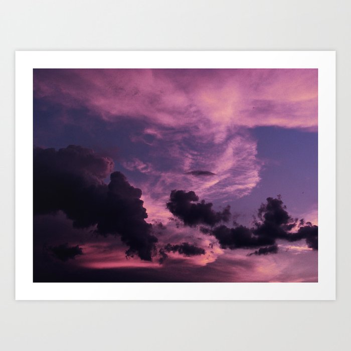 Purple clouds 2 Art Print