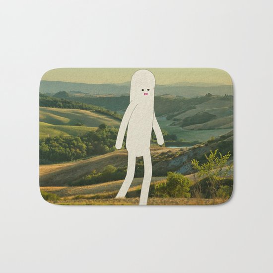 walking in tuscany Bath Mat
