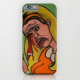 Then her eyeball fell out. iPhone Case
