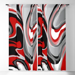 Liquify - Red, Gray, Black, White Blackout Curtain