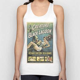 Creature From The Black Lagoon 1954 Tank Top | Creature, Jackarnold, Movieposter, Vintage, Poster, Graphicdesign, Film, Movie, Horrormovie, Blacklagoon 