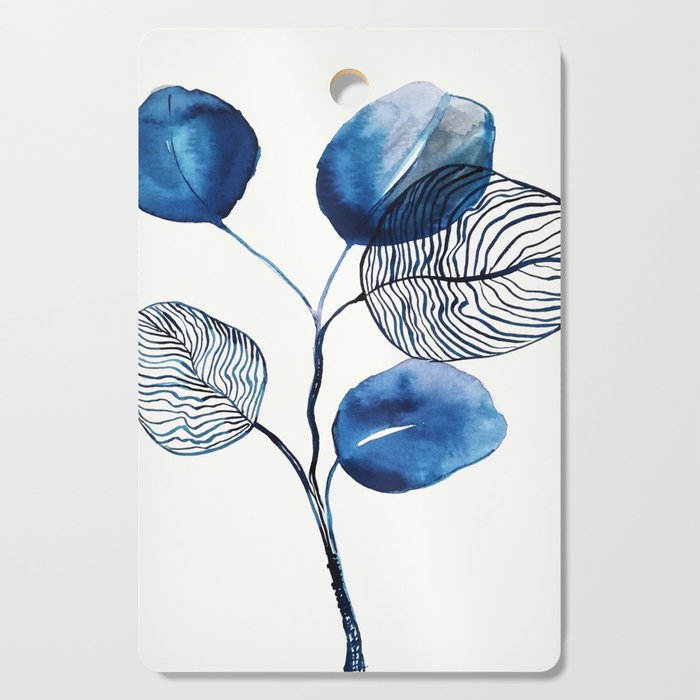 Indigo blue eucalyptus Cutting Board