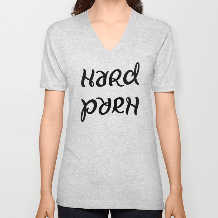 Ambigram Hard Porn V Neck T Shirt