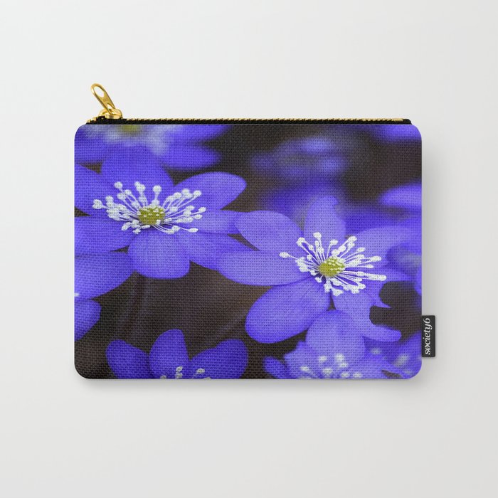 First Spring Flowers in Forest #decor #society6 #buyart Carry-All Pouch