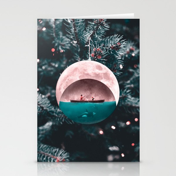 Christmas Moon - Julien Tabet - Photoshop Artwork Stationery Cards
