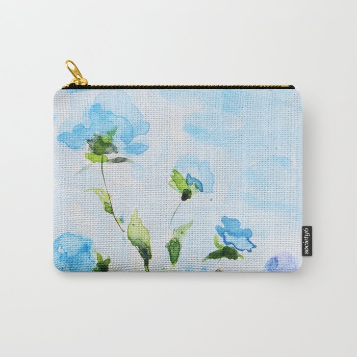 Blue flowers Carry-All Pouch