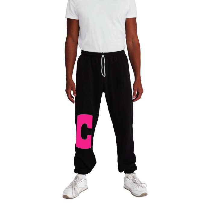 C (Dark Pink & White Letter) Sweatpants
