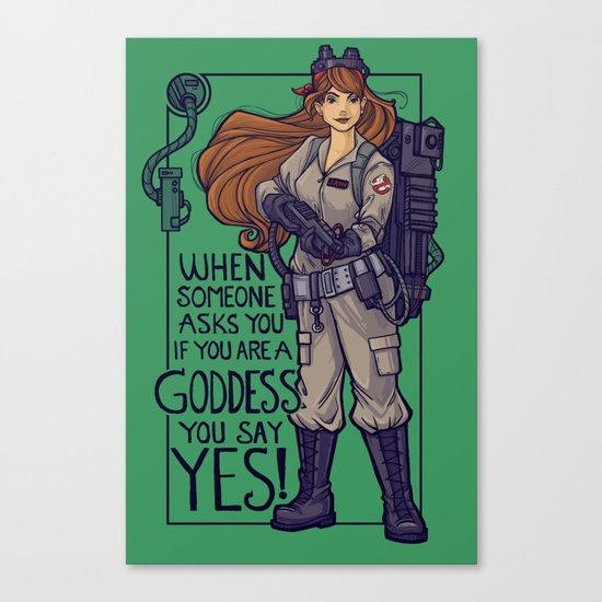 Ghostbuster Goddess Canvas Print
