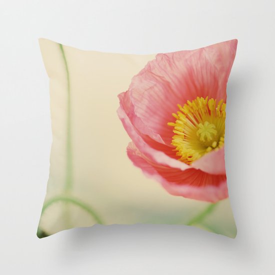 Pale Pink Throw Pillow