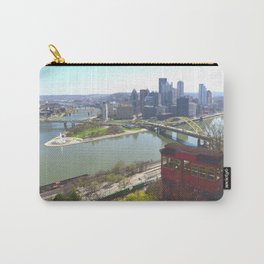 Downtown Pittsburgh point and incline 32 Carry-All Pouch