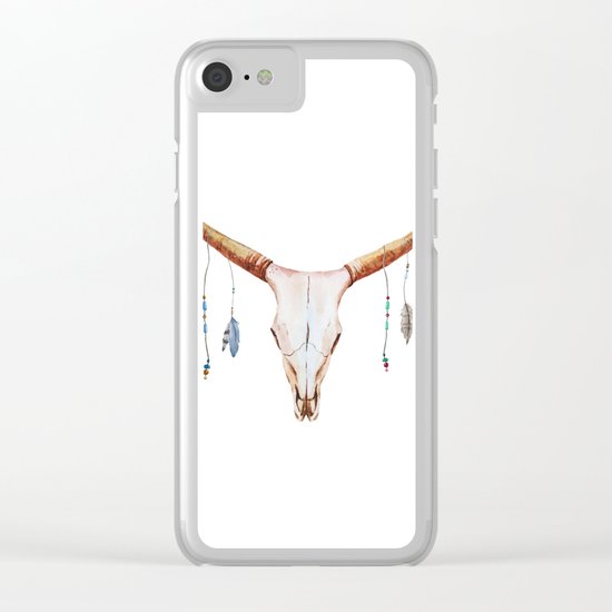 Animal Skull 03 Clear iPhone Case