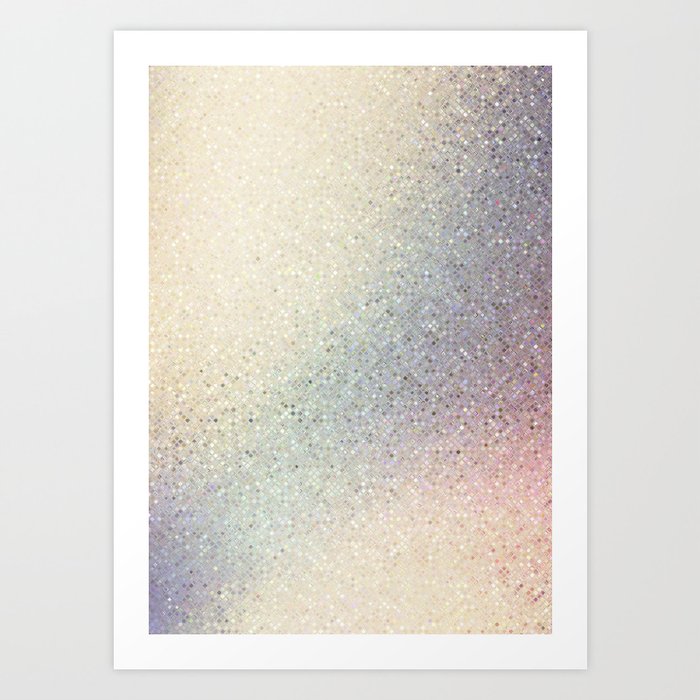 Decorative Iridescent Glitter Art Print