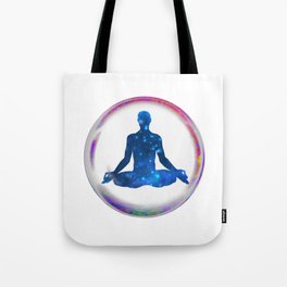 Man in Meditation Tote Bag