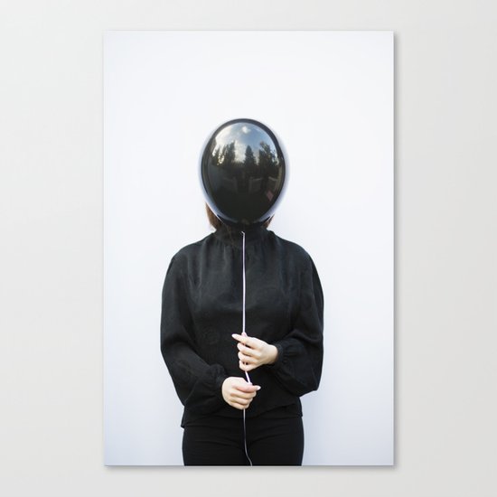 Behind the balloon Canvas Print