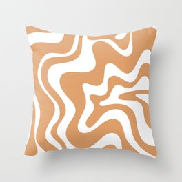 caramel colored throw pillows