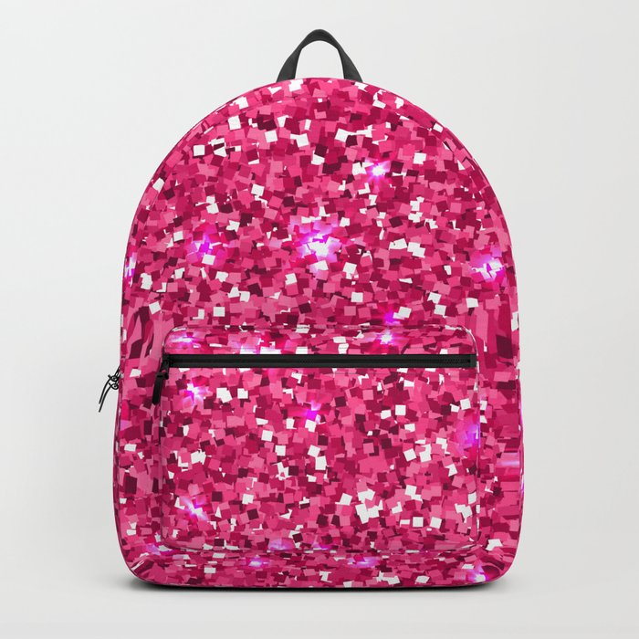 Hot Pink Glitter Backpack