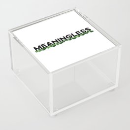 Meaningless Money Acrylic Box