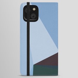 Abstract Blue Sculpture iPhone Wallet Case