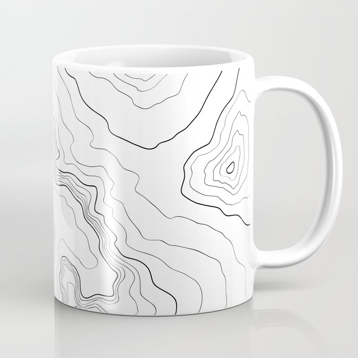 Topography map Coffee Mug