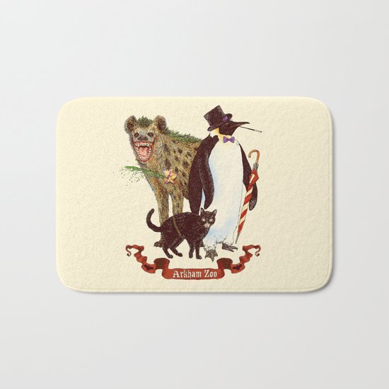 At the Arkham Zoo Bath Mat