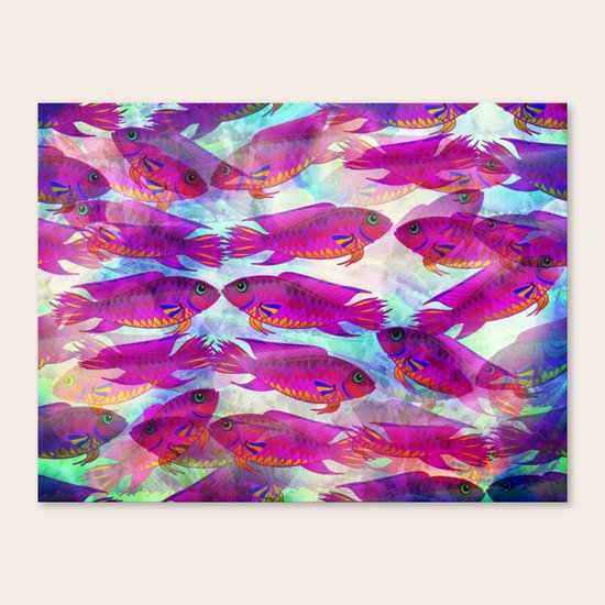 Sea Of Fish Canvas Print