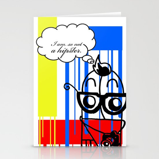You're So Hipster You're Not Hipster Stationery Cards